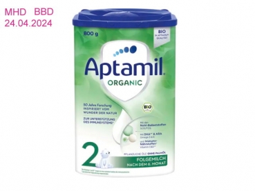 Aptamil Organic 2 800g  (BBD 24.04.2024
