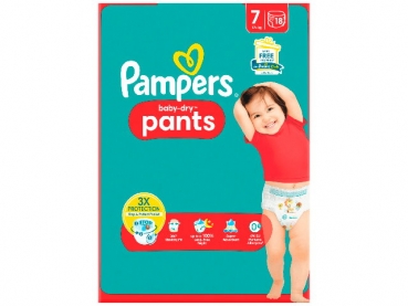 Pampers Baby Pants Baby Dry Gr.7  18 Stk  17+ kg